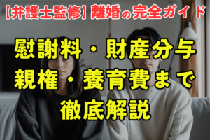 慰謝料・財産分与・親権・養育費まで徹底解説