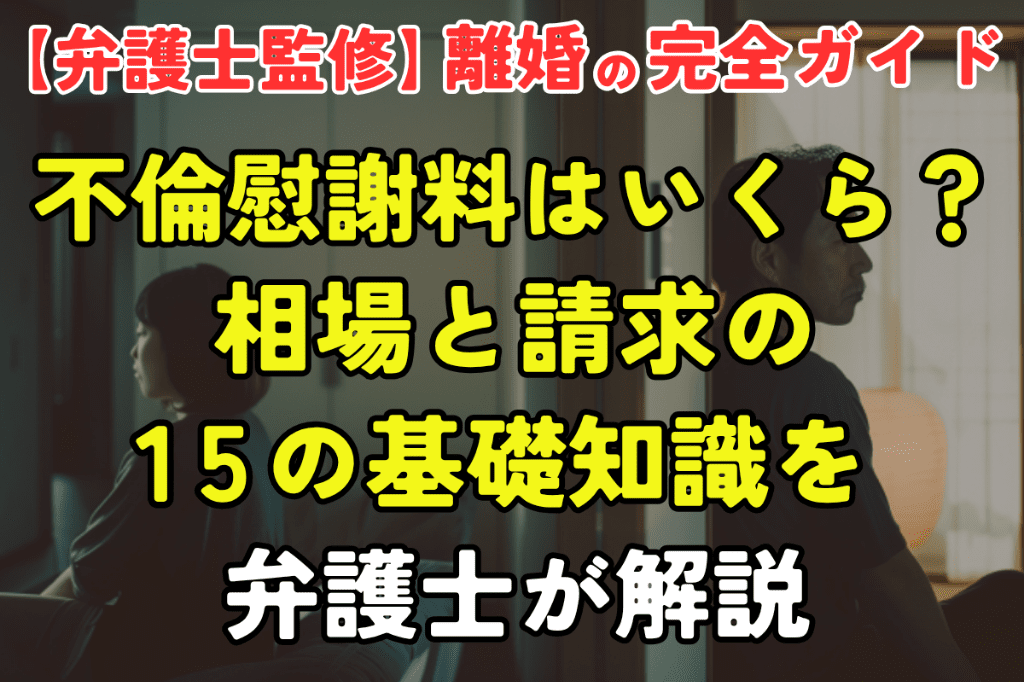 不倫慰謝料はいくら？相場と請求の14の基礎知識を弁護士が解説