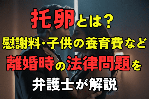 托卵とは？慰謝料・子供の養育費など離婚時の法律問題を弁護士が解説